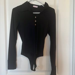 Long sleeve body suit - Pink Lily